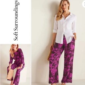 Soft Surroundings Oceo Gauze Tunic & Wide Leg Pants